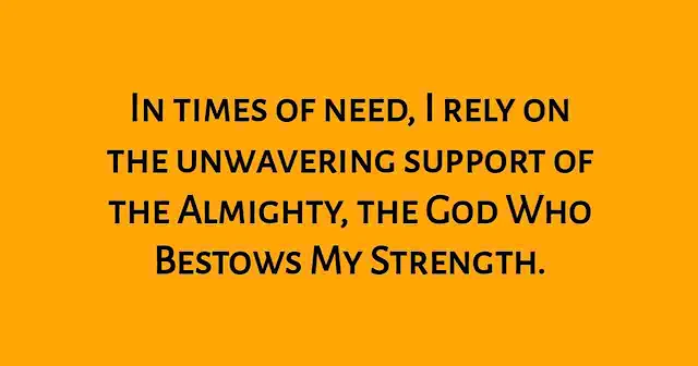 God Who Gives Me Strength