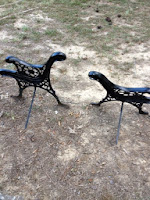 cast iron bench sides