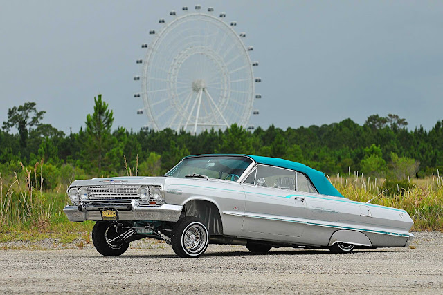 1963 Chevrolet Impala Convertible - #Chevrolet #Impala #Convertible #lowrider #classic_car