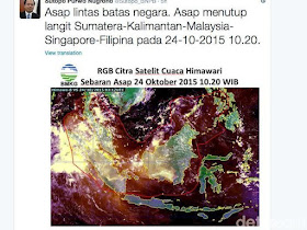 Kabut Asap Indonesia Lintasi Berbagai Negara