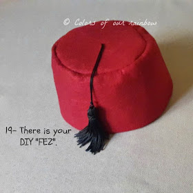 DIY FEZ HAT: @colorsofourrainbow.blogspot.ae