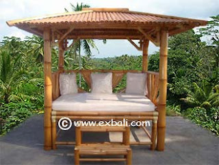 contoh gazebo bambu