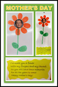 Mother's Day Book Mark from Printed Finger Prints at RainbowsWithinReach