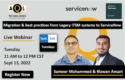 Migration & best practices from Legacy ITSM systems to ServiceNow