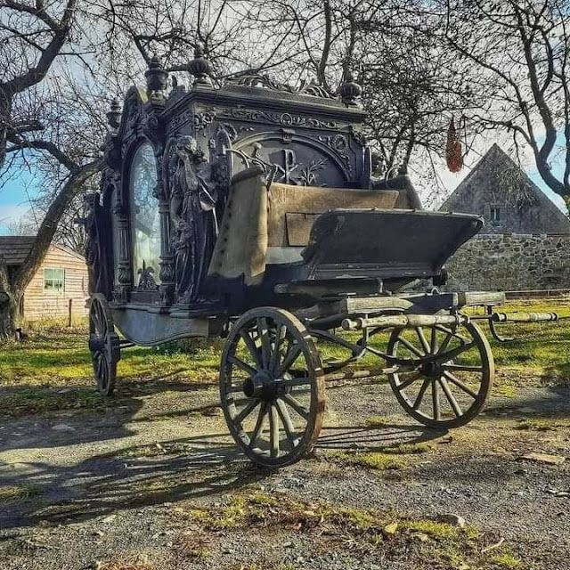 Carroza fúnebre de la época Victoriana. Fotografía de Wilbert Bakker.