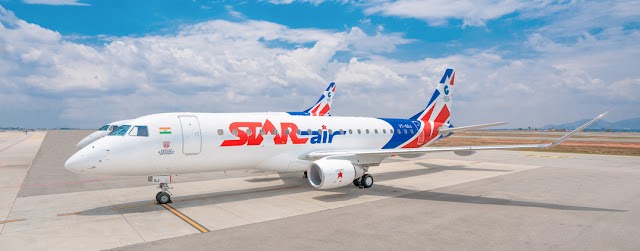 Star Air inicia operação do jato Embraer E175 na Índia