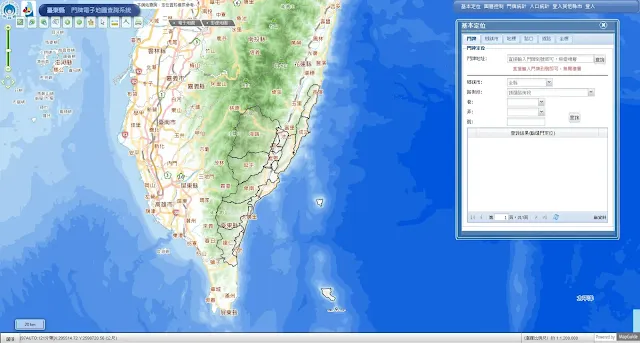 臺東縣門牌電子地圖查詢系統 臺東縣門牌電子地圖查詢系統介面-EricZhang