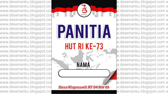 Desain Co Card Panitia HUT Kemerdekaan Indonesia .cdr - Versi 1