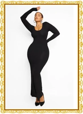 Built-In 360° Slim Fit Shaping Maxi Dress