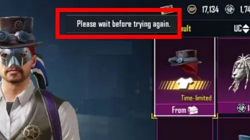 How To Fix Please Wait Before Trying Again in BATTLEGROUNDS MOBILE INDIA App in Android