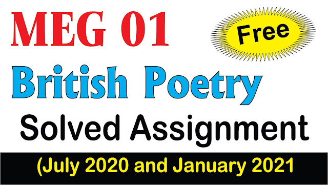 meg assignments; meg british poetry assignments