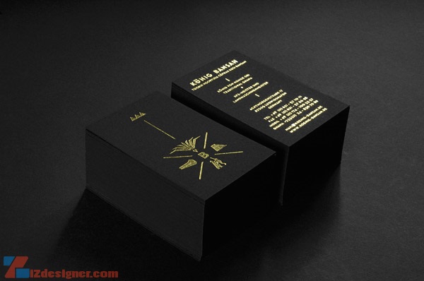  30 Mẫu Thiết Kế Business Cards Black and Gold 