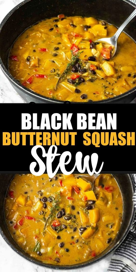 Black Bean Butternut Squash Stew