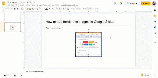 Here Is How to Edit, Crop,and Add Borders to Images in Google Slides