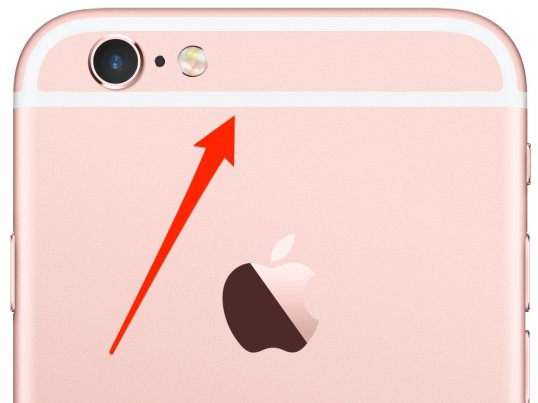 Why Iphones have White lines on its Backside.