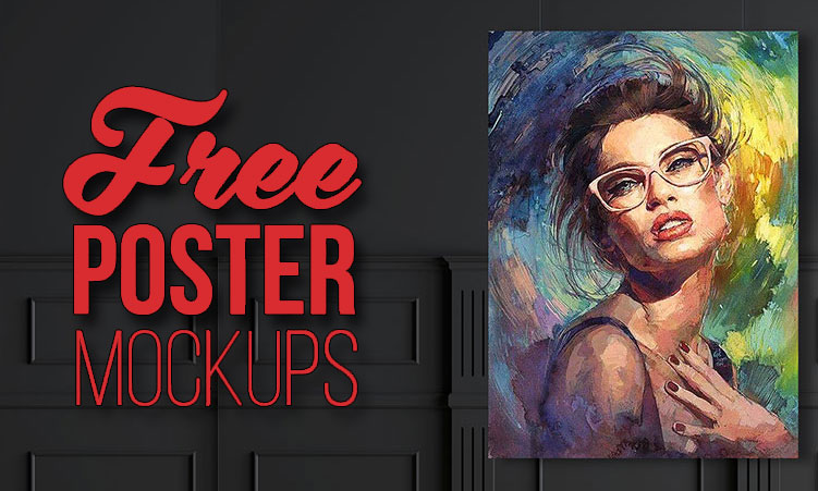 55 Free Poster Mockup PSD for Showcasing Your Designs