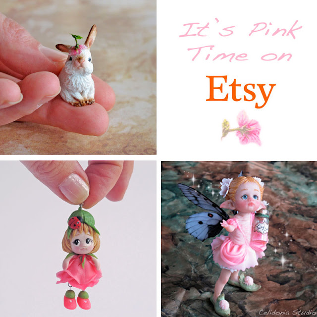 Coniglietto, FairyDust e Fatina Danzante in Rosa - Polymer Clay
