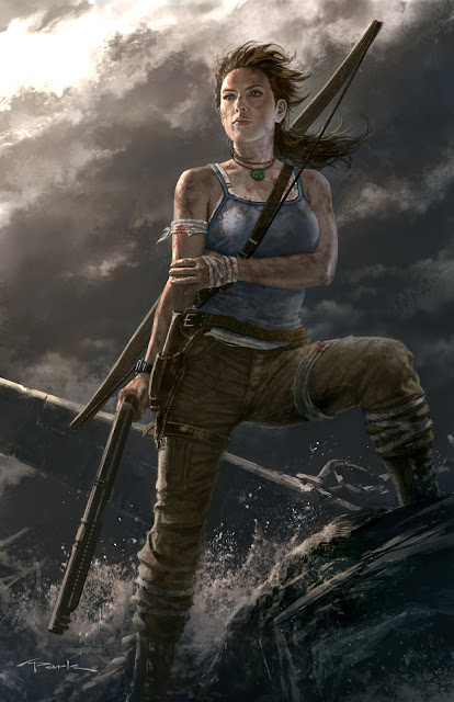 lara croft fan art drawing