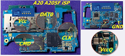 ISP PinOut Samsung SM-A205F