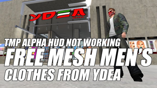 Free Mesh Men's Clothes At YDEA Style • TMP Alpha HUD Not Working