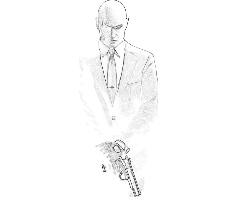 hitman-absolution-agent-47-gentle-coloring-pages