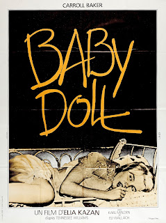 BABY DOLL. Cartel: 120 x 160 cms. Francia. Diseño: Michel Landi. Imprenta: S. E. Lalande, Wissous. BABY DOLL. Baby Doll. 1956. Estados Unidos. Dirección: Elia Kazan. Reparto: Carroll Baker, Karl Malden, Eli Wallach, Mildred Dunnock, Lonny Chapman, Eades Hogue, Noah Williamson, Madeleine Sherwood, Rip Torn, R. G. Armstrong (voz).