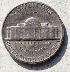 Reverse of of 1967 Nickel, Monticello