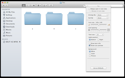 Perkecil Icon Folder di Mac OS X 
