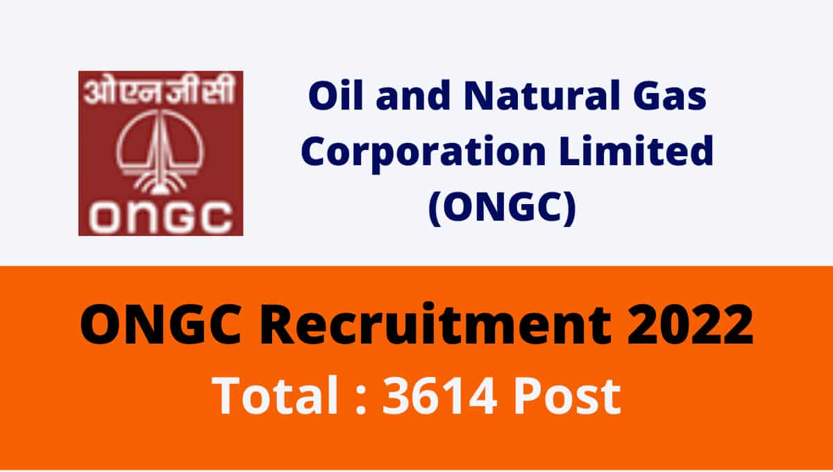 ONGC Apprentice Recruitment 2022 For 3614 Posts