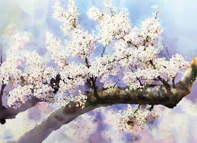 Korean Watercolor Painter "Shin Jong Sik"