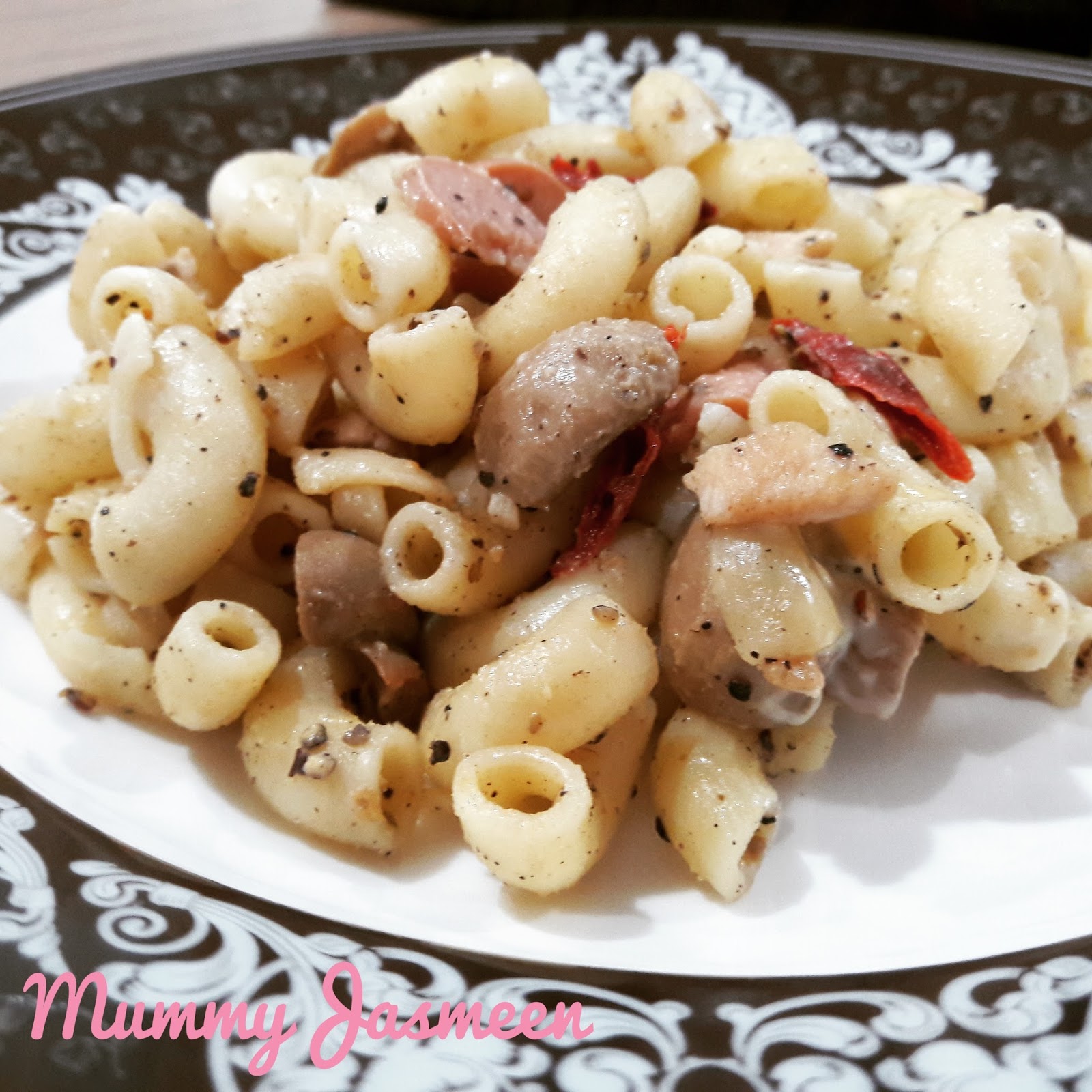 Resepi Mudah Macaroni Aglio Olio - MummyJasmeen