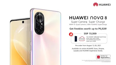 Price and specifications of the Huawei Nova 8 in the Philippines