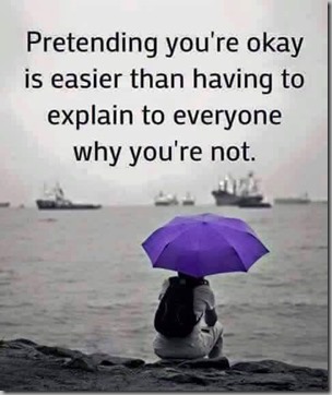 pretending youre ok
