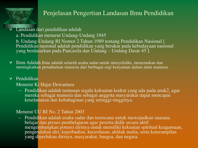 Landasan Ilmu Pendidikan