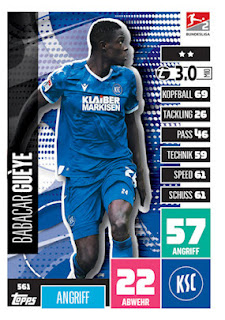 Topps Match Attax Bundesliga Extra 2020-2021 Karlsruher SC Set