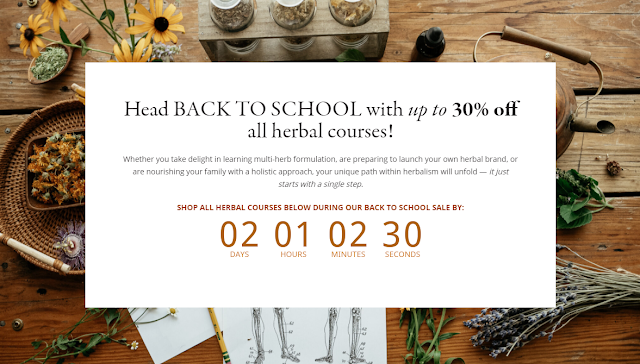 Head BACK TO SCHOOL with up to 30% off all herbal courses!