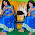 Reena in Sky Blue Silk Salwar Kameez