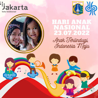 Link Twibbon Hari Anak Nasional 2022 Disdik DKI Jakarta, Desain Elegan Unik dan Estetik