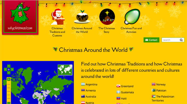 Web para aprender sobre la navidad en el mundo