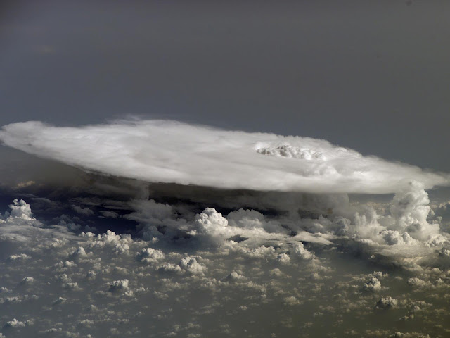 Cumulonimbus Cloud over Africa seen from the International Space Station