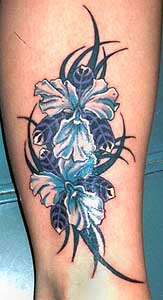 dragon tattoo art also flower 