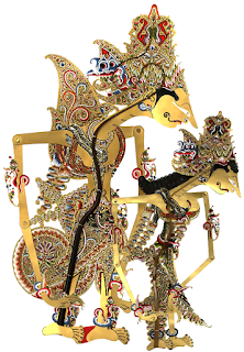 Dolls of the shadow theater Wayang-Kulit.