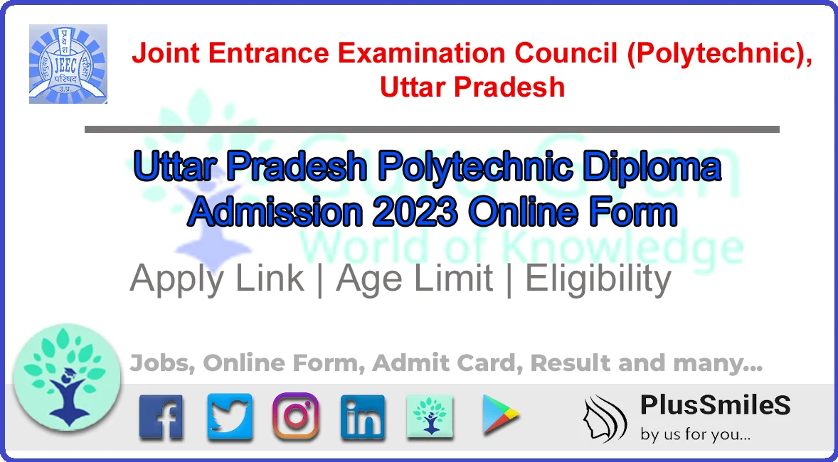JEECUP UP Polytechnic Online Form 2023