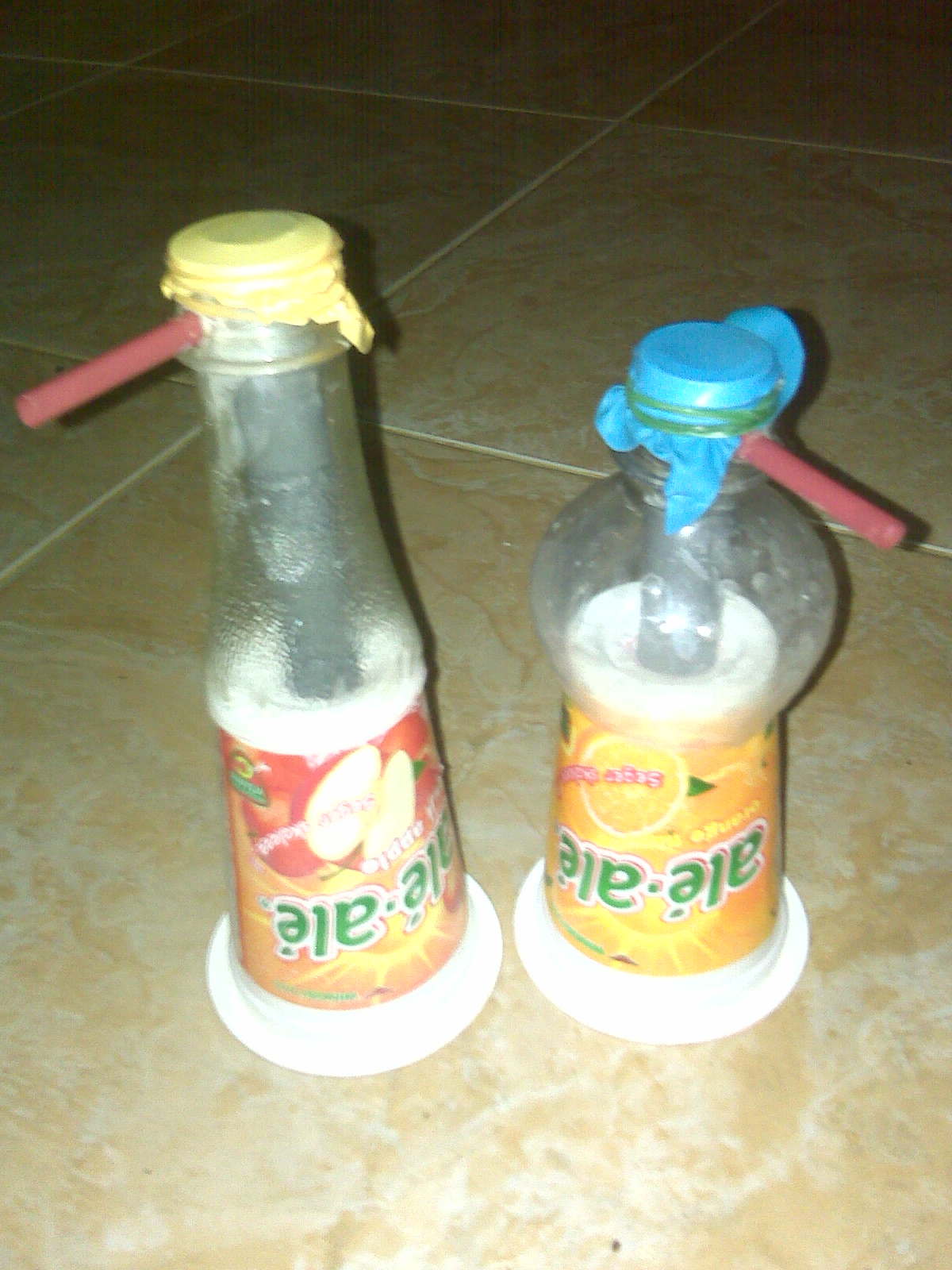 GRIYA DAMAI TEROMPET DARI  BOTOL BEKAS 