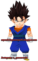 Papercraft Super Vegito Chibi