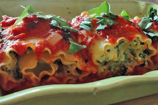 Ann Gentry's recipe for lasagna rolls from Vegan Family Meals