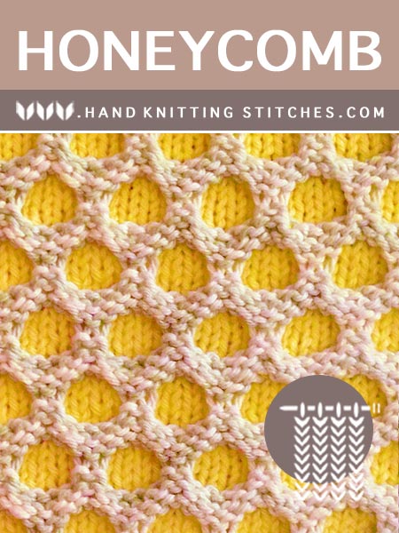 The Art of Slip stitch Knitting - Honeycomb Pattern. FREE!!  
