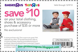 Free Printable Babies R Us Coupons