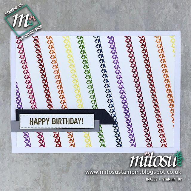 Amazing Life Stampin' Up! Birthday Rainbow Card Idea. Order Cardmaking Products from Mitosu Crafts UK Online Shop 24/7