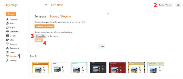 Cara Mengganti Template Blog 
